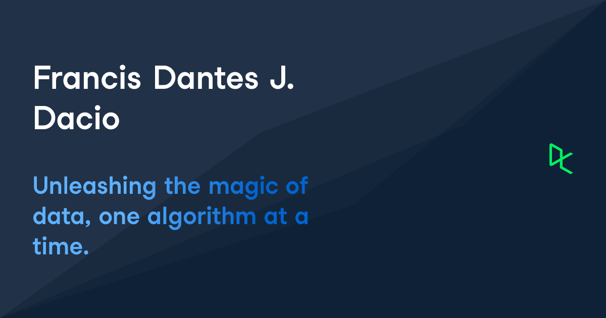 Francis dantes j dacio freelancer