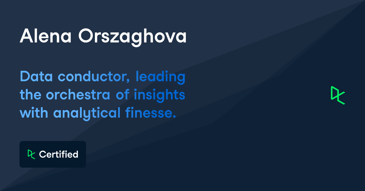 Alena Orszaghova - Senior Data Analyst Source to Pay