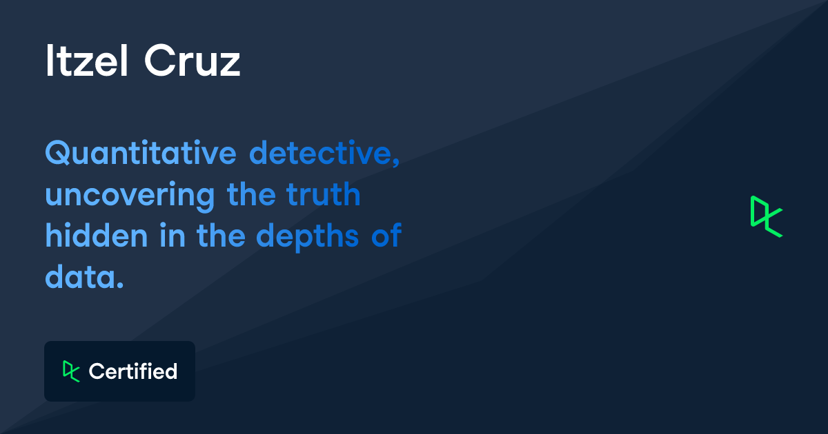 Itzel Cruz - Data Analyst