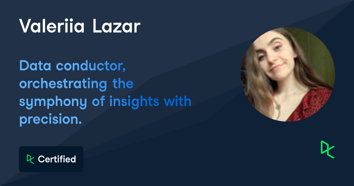 Valeriia Lazar - Student