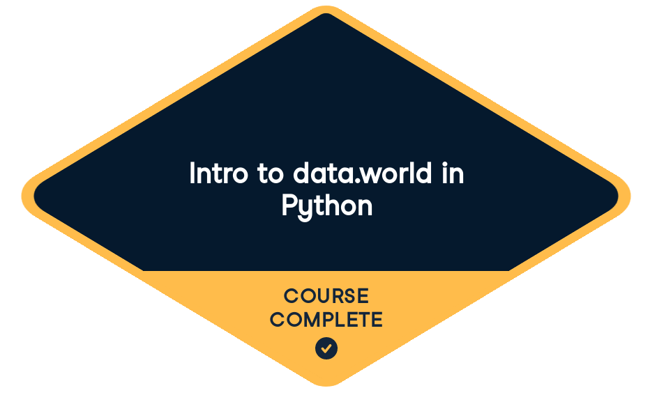 Statement of Accomplishment Badge